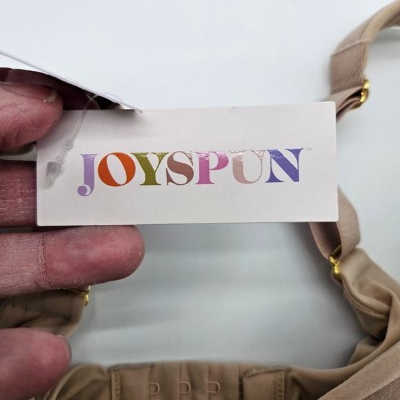 JOYSFUN 44DD Beige FF Modern T-Shirt Bra Underwire Full Coverage Adjustable - Picture 2 of 7